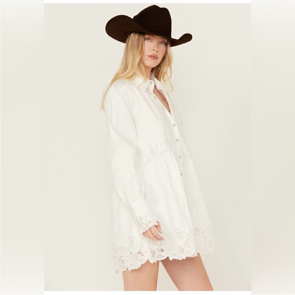 Free People Women's Constance Long
Sleeve Mini Dress size Medium NWOT